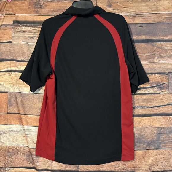 Zorrel Polo Shirt Large Red & Black Short Sleeve Dri Balance Golf Sports Outdoor - Picture 3 of 6